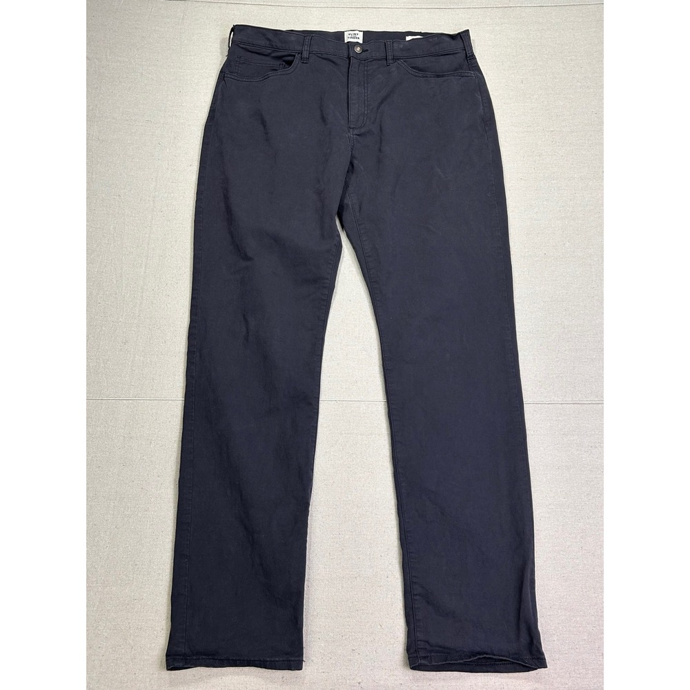 Flint‎ and Tinder 365 Pant Slim Fit Mens 38x34 Charcoal Gray Five Pocket Chino